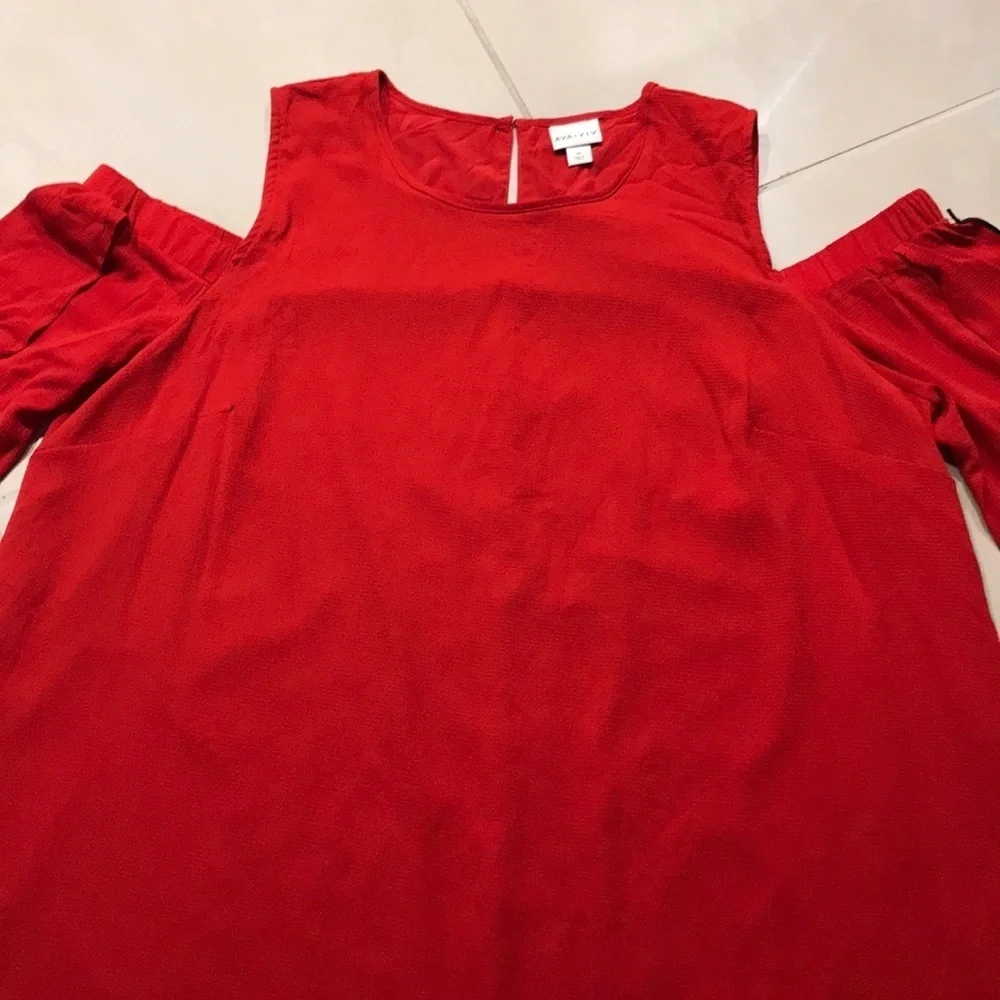 Ava & Viv Cold shoulder dress Sz. 3X - Picture 5 of 10